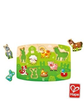 Hape Wooden Farm Animal Puzzle